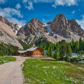 the alta via n1 of the dolomites