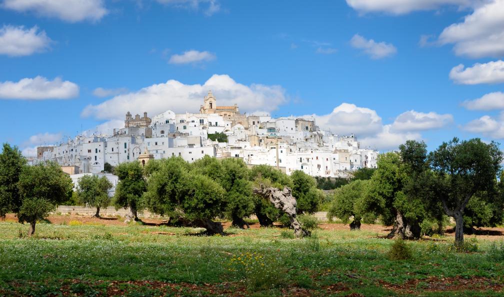 iPics - stock.adobe.com - La ville d'Ostuni, dite la ville blanche, Pouilles, Italie randonnée Italie du sud