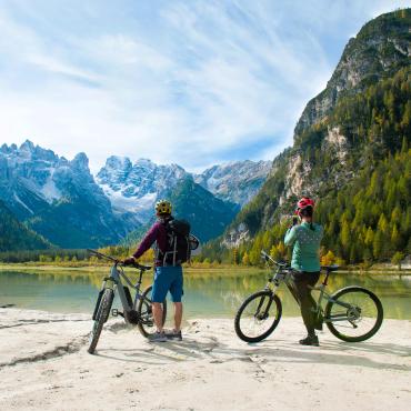 cycling through meadows and lakes