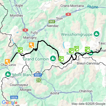 haute route glacier trek