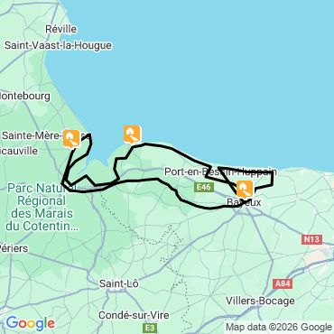 cycling tour in normandy