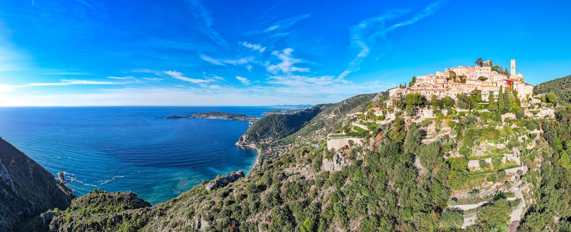 Eze, perched village above the Mediterranean