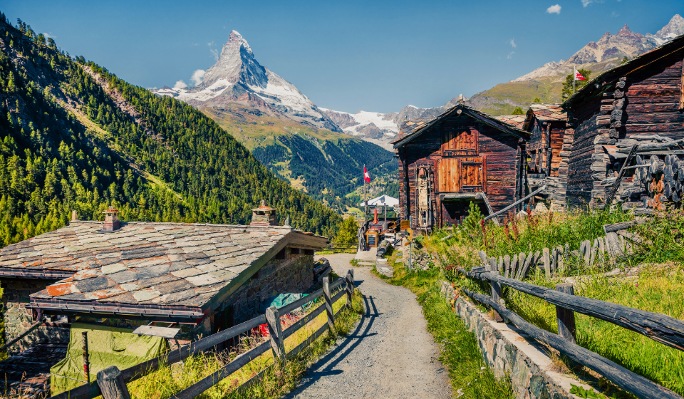 Zermatt et le Cervin en arrière plan, Suisse